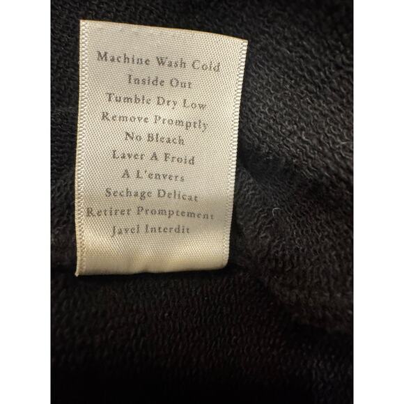 Frank & Eileen “Effie” Funnel Neck Capelet – Black Cotton – Made in USA-L/XL - Picture 5 of 7